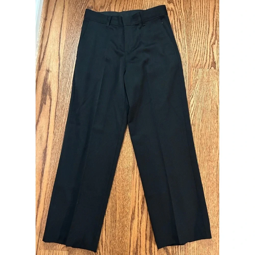 VanHeusen Youth Boys Dress Pants Black size 12 Front and Back Packets